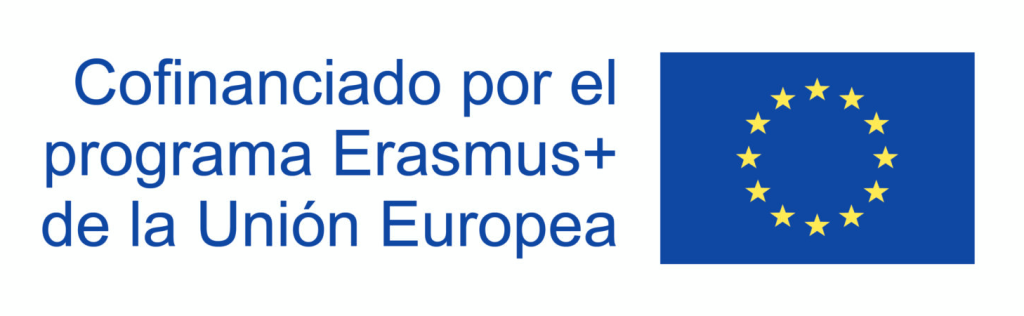 Logo Erasmus. Unión Europea.
